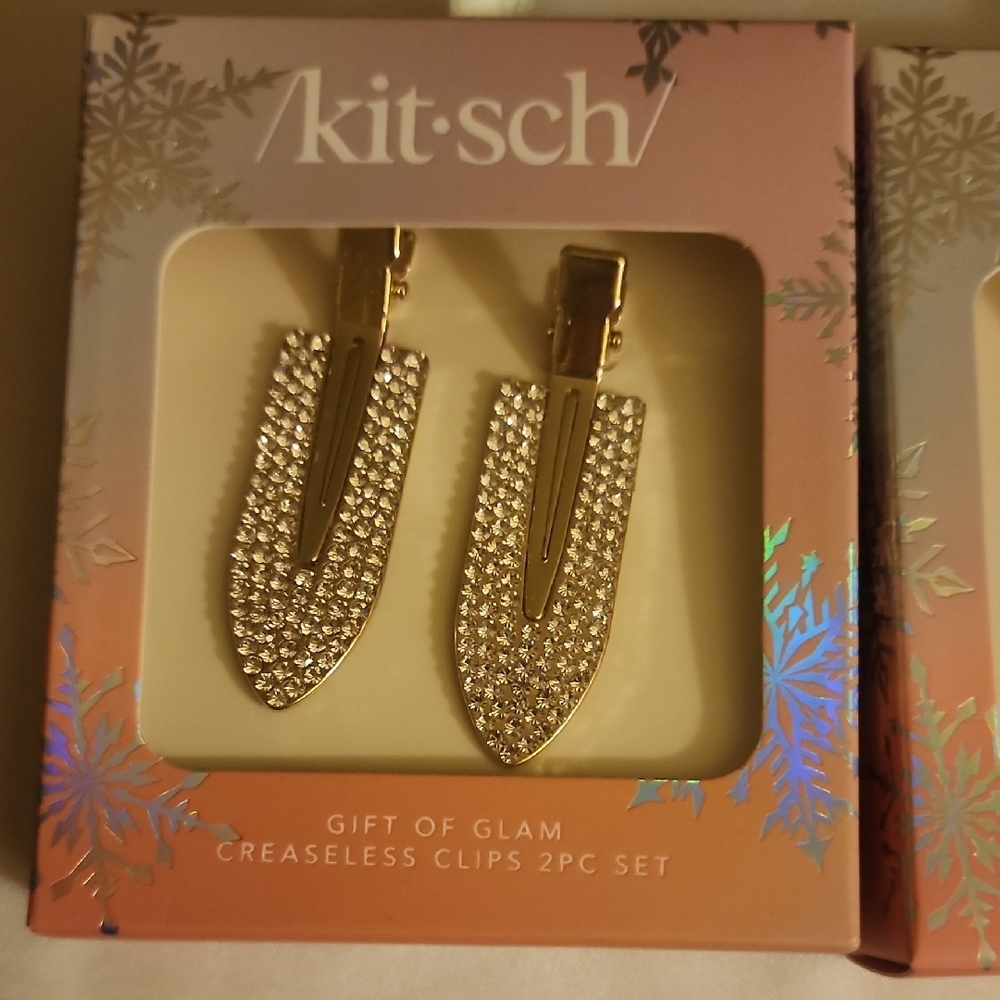 Kitsch Gift of Glam Creaseless Clips - Gold